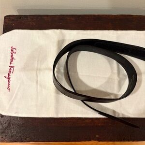 Salvatore Ferragamo Dark Brown Leather Belt